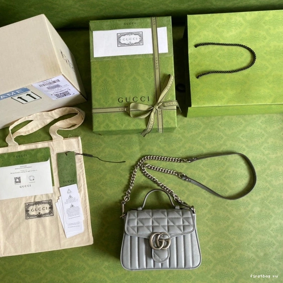 Firstbag ru Mini GG GUCCI Marmont Handle Bag Top 0727